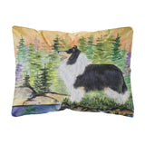 Caroline'S Treasures Ss8203Pw1216 Collie Decorative Canvas Fabric Pillow, Large, Multicolor