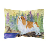 Caroline'S Treasures Ss8204Pw1216 English Toy Spaniel Decorative Canvas Fabric Pillow, Large, Multicolor