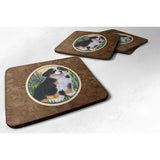 Caroline'S Treasures Ss8215Fc Bernese Mountain Dog Foam Coasters (Set Of 4), 3.5 H X 3.5 W, Multicolor