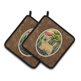 Caroline'S Treasures Cairn Terrier Pair Of Pot Holders Ss8229Pthd, 7.5Hx7.5W, Multicolor