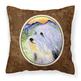Caroline'S Treasures Ss8244Pw1414 Bearded Collie Decorative Canvas Fabric Pillow, Large, Multicolor