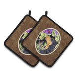 Caroline'S Treasures Gordon Setter Pair Of Pot Holders Ss8250Pthd, 7.5Hx7.5W, Multicolor