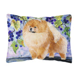 Caroline'S Treasures Ss8251Pw1216 Pomeranian Decorative Canvas Fabric Pillow, Large, Multicolor