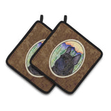 Caroline'S Treasures French Bulldog Pair Of Pot Holders Ss8257Pthd, 7.5Hx7.5W, Multicolor