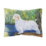 Caroline'S Treasures Ss8261Pw1216 Clumber Spaniel Decorative Canvas Fabric Pillow, Large, Multicolor