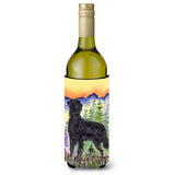Flat Coated Retriever Wine Bottle Beverage Insulator Beverage Insulator Hugger Ss8263Literk