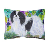 Caroline'S Treasures Ss8270Pw1216 Japanese Chin Decorative Canvas Fabric Pillow, Large, Multicolor