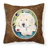 Caroline'S Treasures Ss8271Pw1414 Golden Retriever Decorative Canvas Fabric Pillow, Large, Multicolor