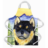 Caroline'S Treasures Ss8274Apron Shiba Inu Apron, Large, Multicolor