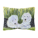 Caroline'S Treasures Ss8282Pw1216 Old English Sheepdog Decorative Canvas Fabric Pillow, Large, Multicolor