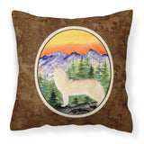 Caroline'S Treasures Ss8285Pw1414 Siberian Husky Decorative Canvas Fabric Pillow, Large, Multicolor