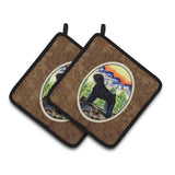 Caroline'S Treasures Bouvier Des Flandres Pair Of Pot Holders Ss8286Pthd, 7.5Hx7.5W, Multicolor