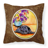 Caroline'S Treasures Ss8298Pw1414 Pug Decorative Canvas Fabric Pillow, Large, Multicolor