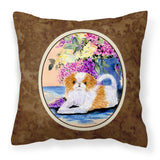 Caroline'S Treasures Ss8300Pw1414 Japanese Chin Decorative Canvas Fabric Pillow, Large, Multicolor