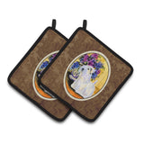 Caroline'S Treasures Sealyham Terrier Pair Of Pot Holders Ss8307Pthd, 7.5Hx7.5W, Multicolor