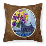 Caroline'S Treasures Ss8309Pw1414 Scottish Terrier Decorative Canvas Fabric Pillow, Large, Multicolor