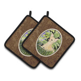 Caroline'S Treasures Chihuahua Pair Of Pot Holders Ss8325Pthd, 7.5Hx7.5W, Multicolor