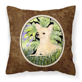 Caroline'S Treasures Ss8325Pw1414 Chihuahua Decorative Canvas Fabric Pillow, Large, Multicolor
