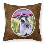 Caroline'S Treasures Ss8340Pw1414 Schnauzer Decorative Canvas Fabric Pillow, Large, Multicolor