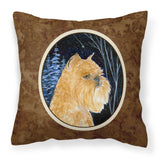 Caroline'S Treasures Ss8362Pw1414 Starry Night Brussels Griffon Fabric Pillow, Large, Multicolor