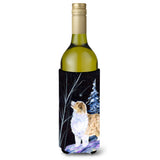 Starry Night Australian Shepherd Wine Bottle Beverage Insulator Beverage Insulator Hugger Ss8367Literk