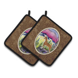 Caroline'S Treasures Basenji Pair Of Pot Holders Ss8371Pthd, 7.5Hx7.5W, Multicolor