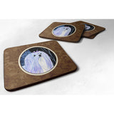 Caroline'S Treasures Ss8378Fc Starry Night Maltese Foam Coasters Set Of 4 (Set Of 4), 3.5 H X 3.5 W, Multicolor