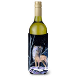 Starry Night Chinese Crested Wine Bottle Beverage Insulator Beverage Insulator Hugger