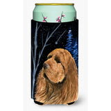 Starry Night Sussex Spaniel Tall Boy Beverage Insulator Beverage Insulator Hugger