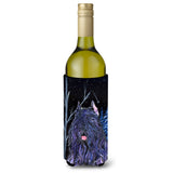 Starry Night Bouvier Des Flandres Wine Bottle Beverage Insulator Beverage Insulator Hugger