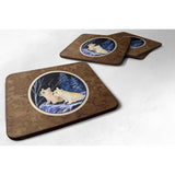 Caroline'S Treasures Ss8395Fc Starry Night French Bulldog Foam Coasters Set Of 4 (Set Of 4), 3.5 H X 3.5 W, Multicolor