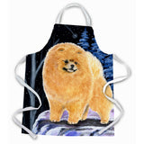 Caroline'S Treasures Ss8396Apron Starry Night Pomeranian Apron, Large, Multicolor