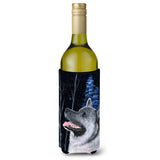Starry Night Norwegian Elkhound Wine Bottle Beverage Insulator Beverage Insulator Hugger