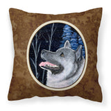 Caroline'S Treasures Ss8398Pw1414 Starry Night Norwegian Elkhound Fabric Pillow, Large, Multicolor