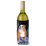 Starry Night English Bulldog Wine Bottle Beverage Insulator Beverage Insulator Hugger