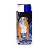 Starry Night English Bulldog Ultra Beverage Insulators For Slim Cans Ss8405Muk