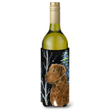 Starry Night Chesapeake Bay Retriever Wine Bottle Beverage Insulator Beverage Insulator Hugger Ss8411Literk