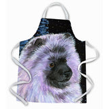 Caroline'S Treasures Ss8412Apron Starry Night Keeshond Apron, Large, Multicolor