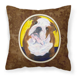 Caroline'S Treasures Ss8415Pw1414 English Bulldog Decorative Canvas Fabric Pillow, Large, Multicolor