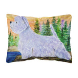 Caroline'S Treasures Ss8418Pw1216 Westie Decorative Canvas Fabric Pillow, Large, Multicolor