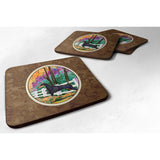 Caroline'S Treasures Ss8428Fc Doberman Foam Coasters (Set Of 4), 3.5 H X 3.5 W, Multicolor