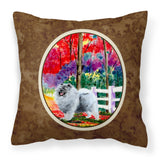 Caroline'S Treasures Ss8432Pw1414 Keeshond Decorative Canvas Fabric Pillow, Large, Multicolor