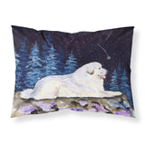 Caroline'S Treasures Ss8438Pillowcase Starry Night Great Pyrenees Moisture Wicking Fabric Standard Pillowcase, Large, Multicol