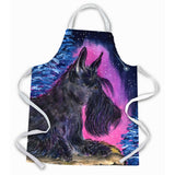 Caroline'S Treasures Ss8442Apron Starry Night Scottish Terrier Apron, Large, Multicolor