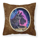 Caroline'S Treasures Ss8442Pw1414 Starry Night Scottish Terrier Fabric Pillow, Large, Multicolor