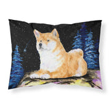 Caroline'S Treasures Ss8445Pillowcase Starry Night Shiba Inu Moisture Wicking Fabric Standard Pillowcase, Large, Multicolor