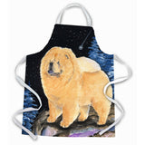 Caroline'S Treasures Ss8454Apron Starry Night Chow Chow Apron, Large, Multicolor