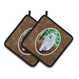 Caroline'S Treasures Samoyed Pair Of Pot Holders Ss8458Pthd, 7.5Hx7.5W, Multicolor