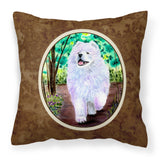 Caroline'S Treasures Ss8458Pw1414 Samoyed Decorative Canvas Fabric Pillow, Large, Multicolor