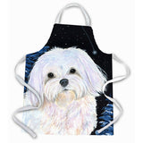 Caroline'S Treasures Ss8460Apron Starry Night Maltese Apron, Large, Multicolor